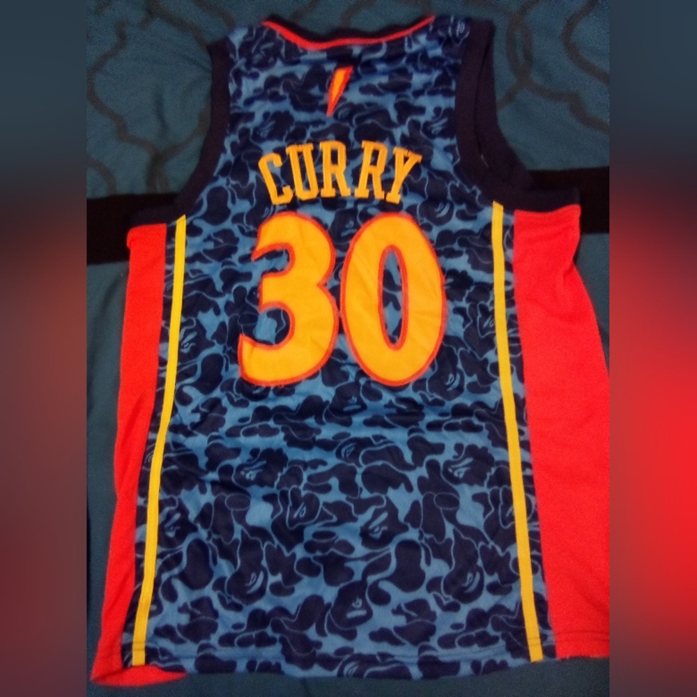 Bathing Ape Mitchell & Ness Curry Warriors Jersey